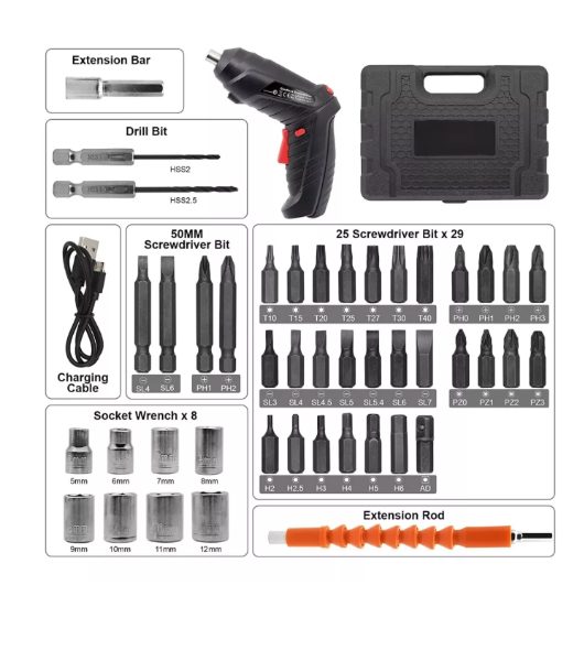 Destornillador eléctrico recargable 28P